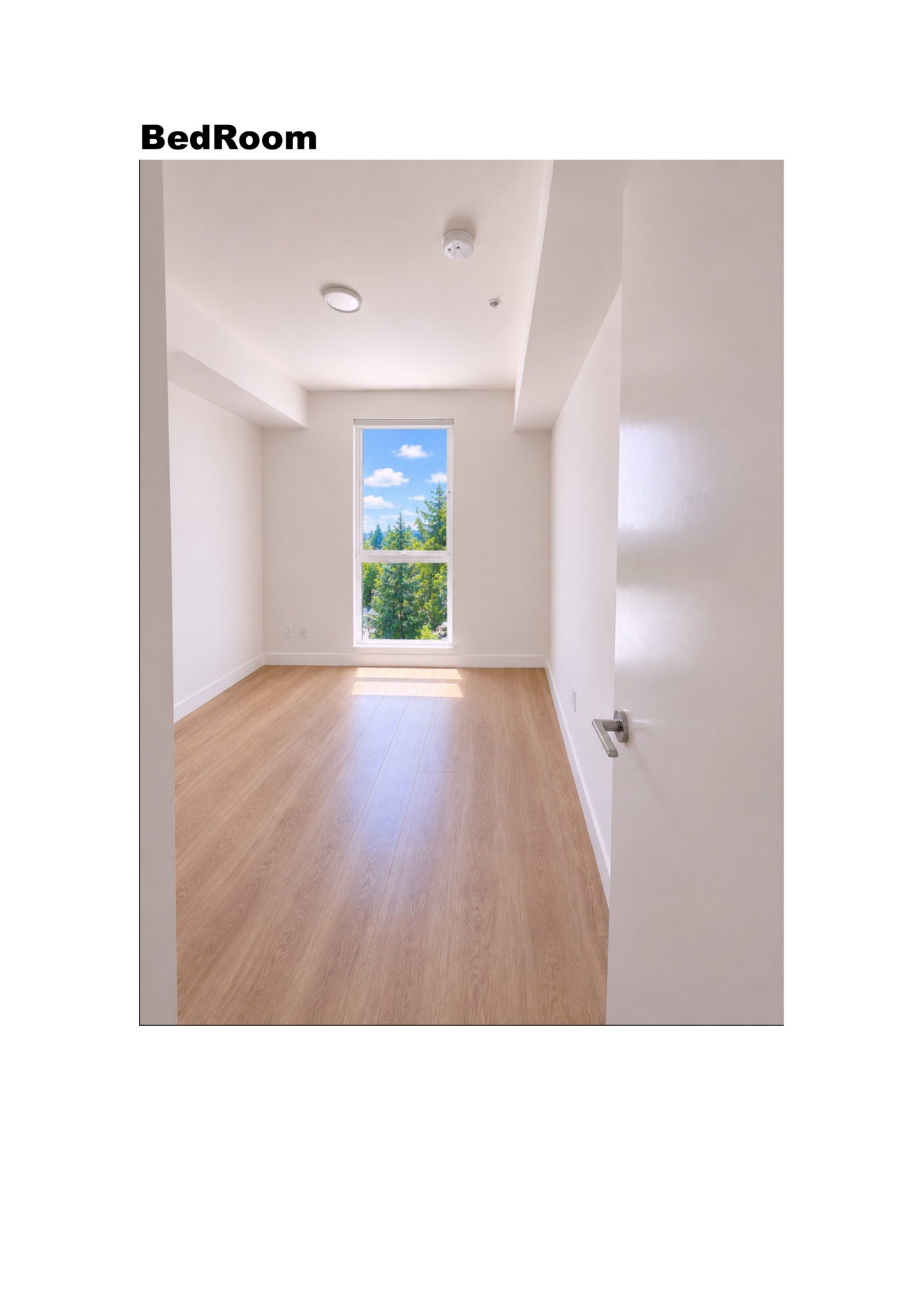Bedroom with large window